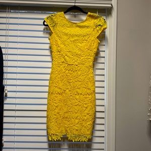 Yellow mini dress size XS